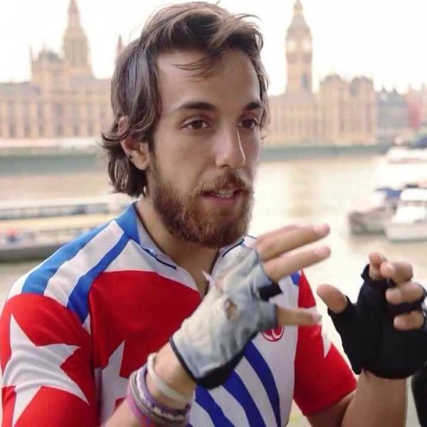Jeremy Bally pedaling for West Papua